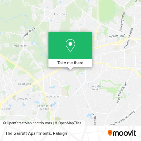 The Garrett Apartments map