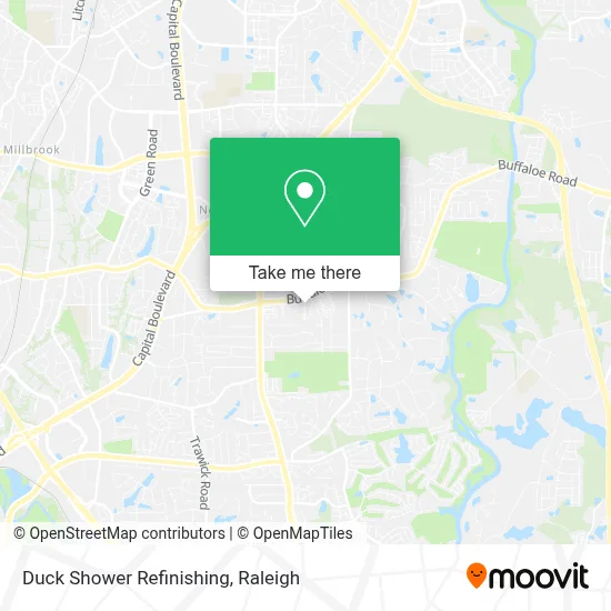 Duck Shower Refinishing map