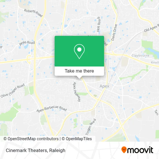 Cinemark Theaters map