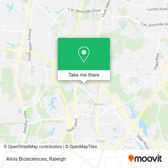 Alnis Biosciences map