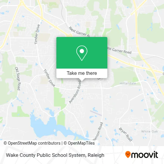 Wake County Public School System map