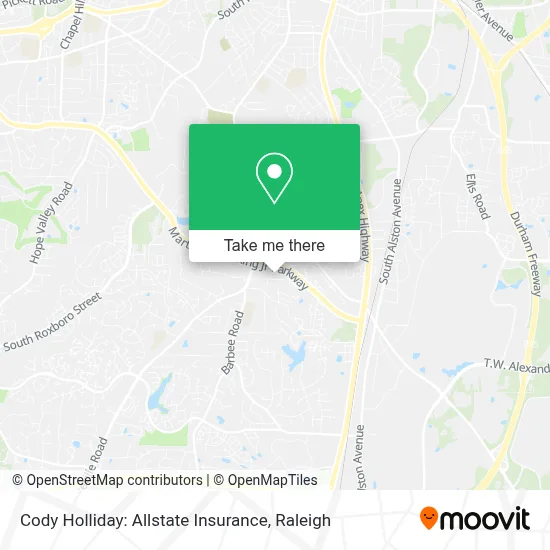 Cody Holliday: Allstate Insurance map