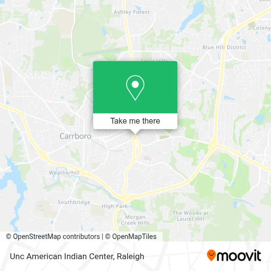 Unc American Indian Center map