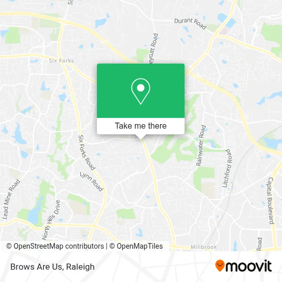 Brows Are Us map