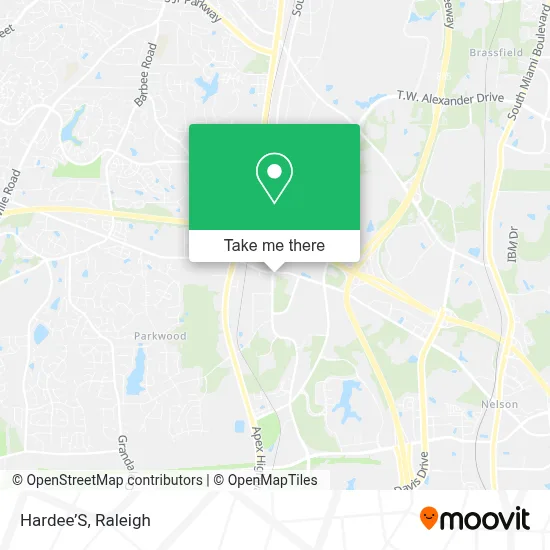 Hardee’S map