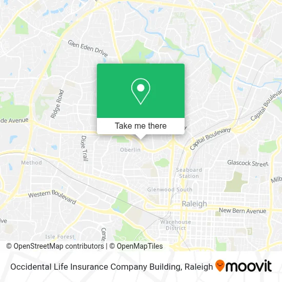 Occidental Life Insurance Company Building map