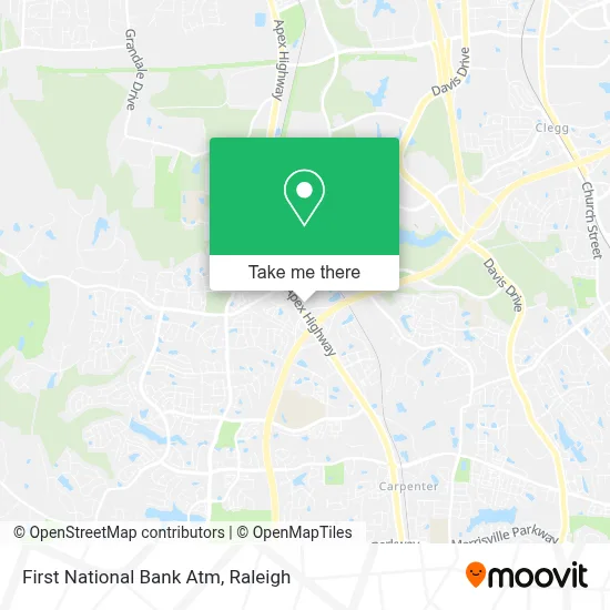Mapa de First National Bank Atm