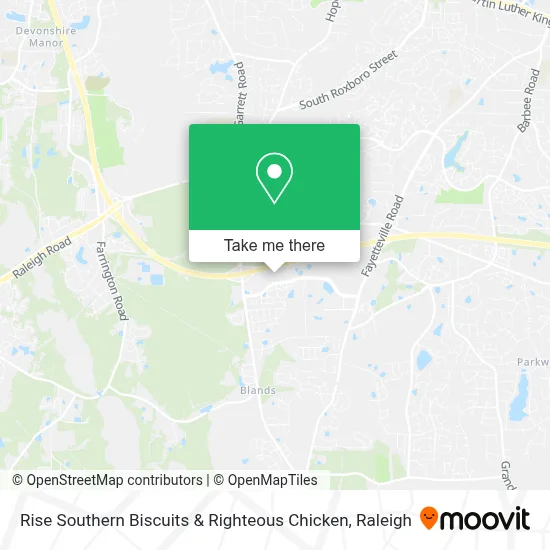 Rise Southern Biscuits & Righteous Chicken map