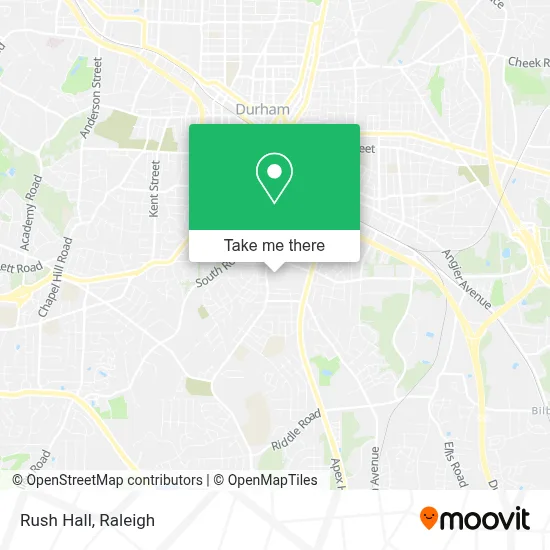 Rush Hall map