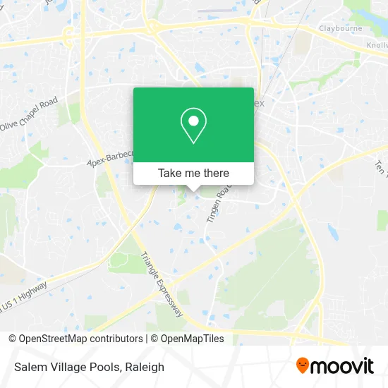 Salem Village Pools map