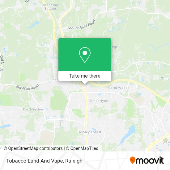 Tobacco Land And Vape map