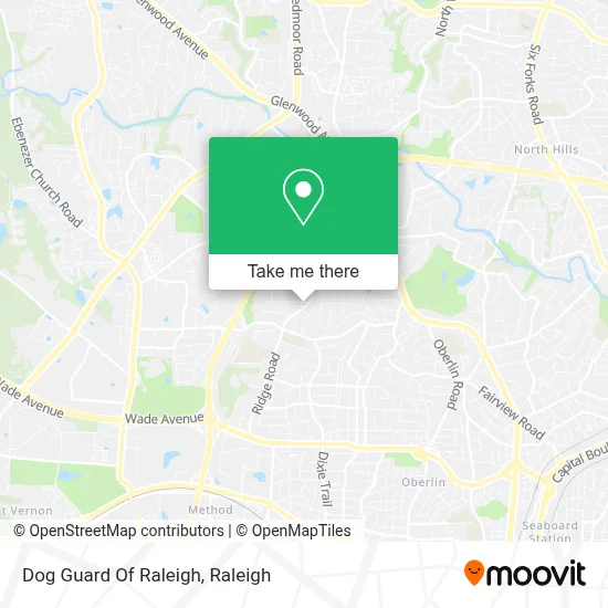 Dog Guard Of Raleigh map