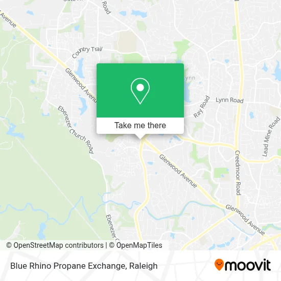Blue Rhino Propane Exchange map
