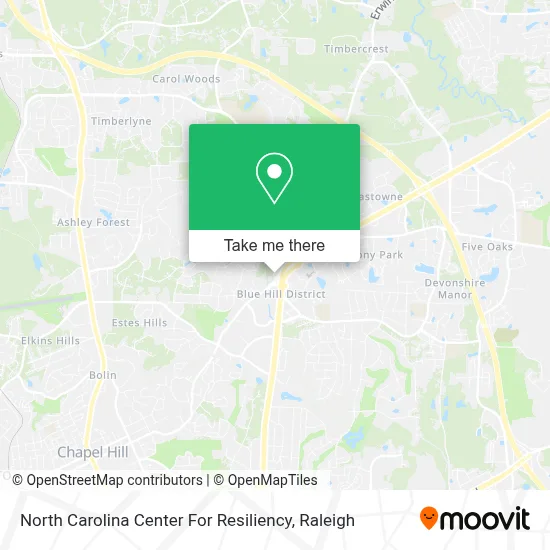 North Carolina Center For Resiliency map