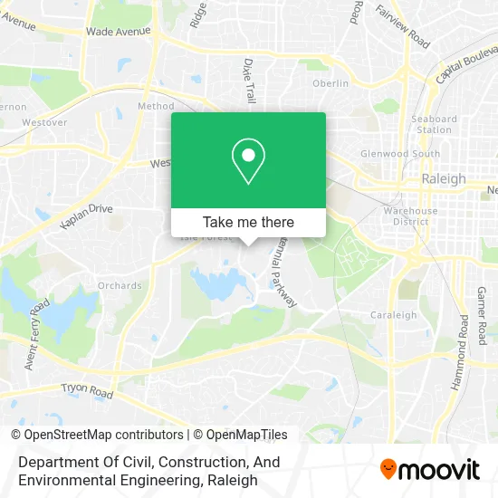 Department Of Civil, Construction, And Environmental Engineering map