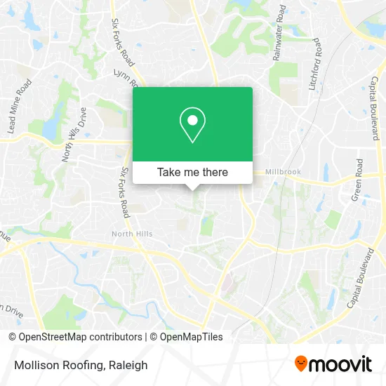 Mollison Roofing map