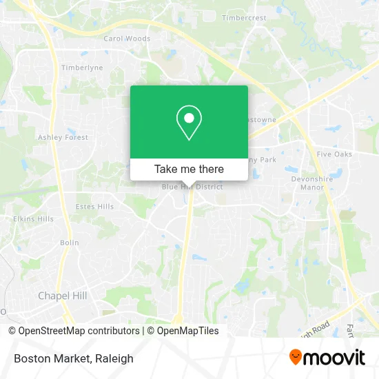 Boston Market map