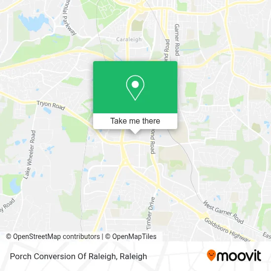 Porch Conversion Of Raleigh map