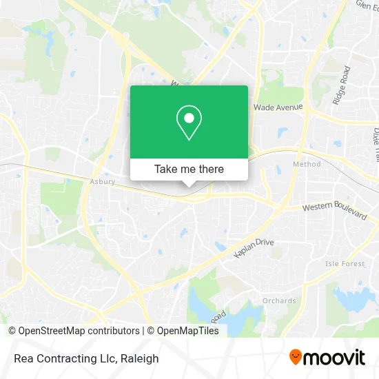 Rea Contracting Llc map
