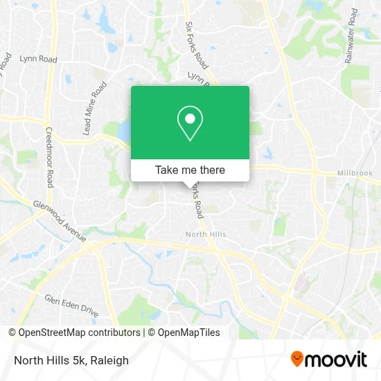 North Hills 5k map