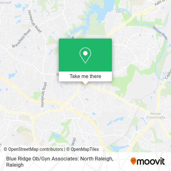 Blue Ridge Ob / Gyn Associates: North Raleigh map