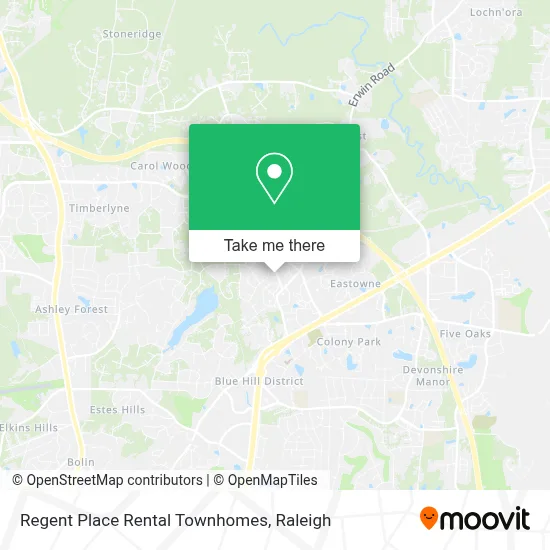 Regent Place Rental Townhomes map