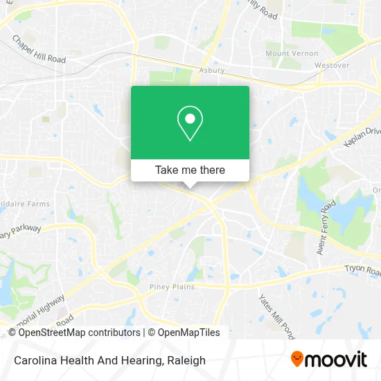 Carolina Health And Hearing map