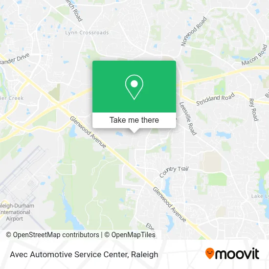 Mapa de Avec Automotive Service Center