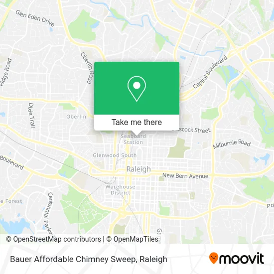 Bauer Affordable Chimney Sweep map