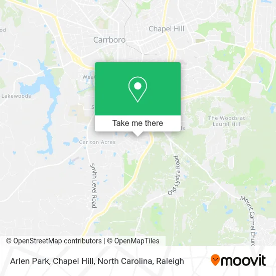 Arlen Park, Chapel Hill, North Carolina map