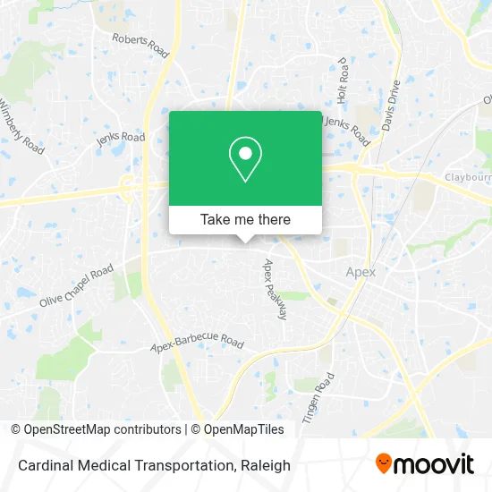 Cardinal Medical Transportation map