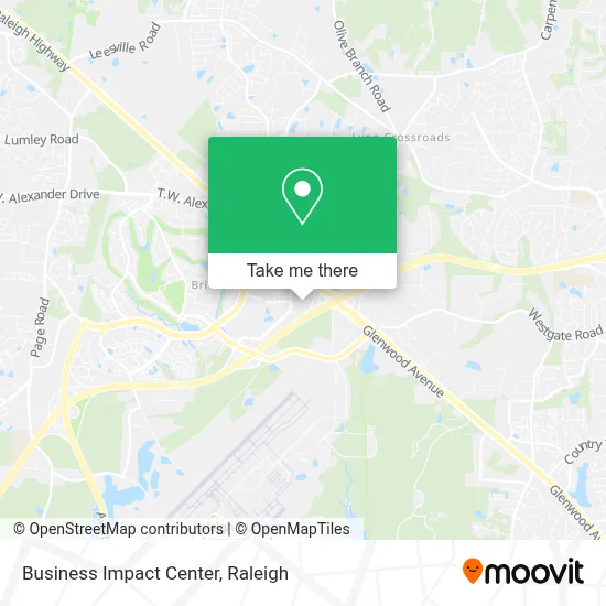 Business Impact Center map