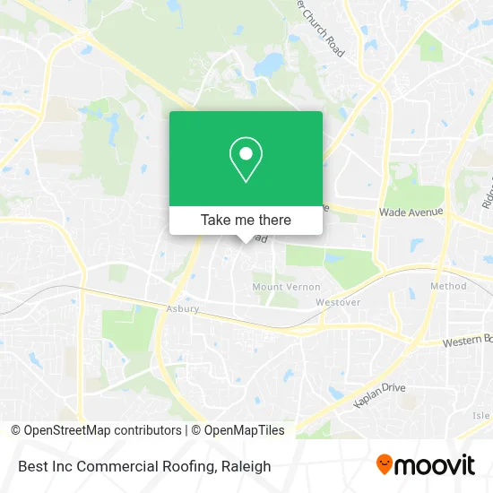 Best Inc Commercial Roofing map
