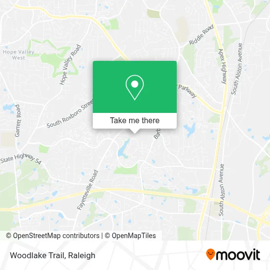 Woodlake Trail map