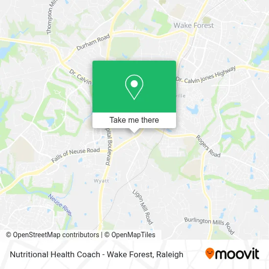 Nutritional Health Coach - Wake Forest map