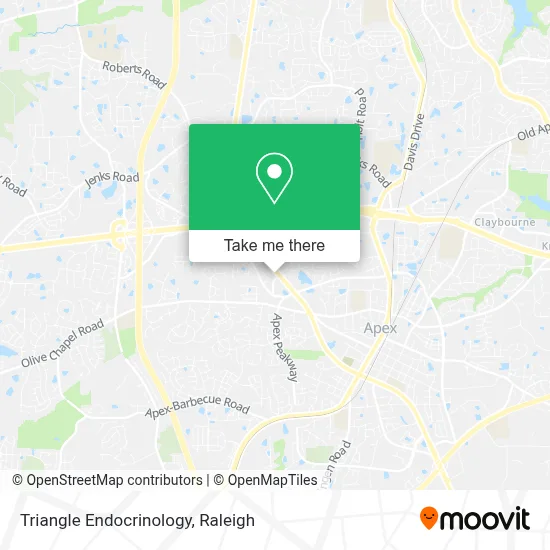 Triangle Endocrinology map