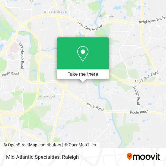 Mid-Atlantic Specialties map