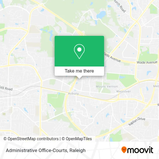 Administrative Office-Courts map