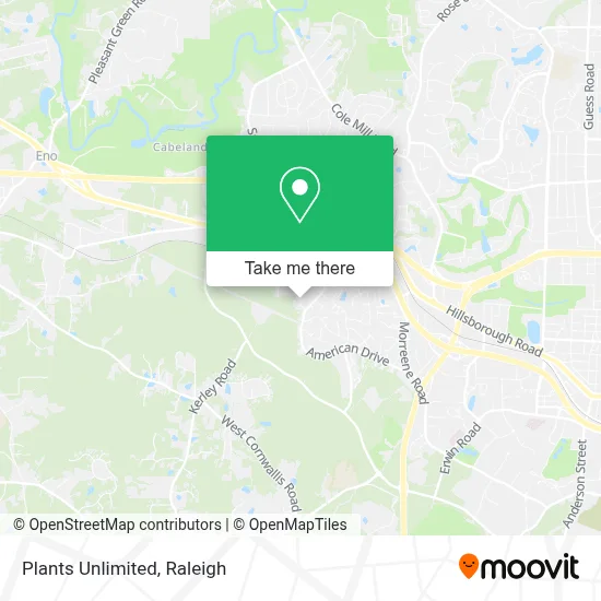 Plants Unlimited map