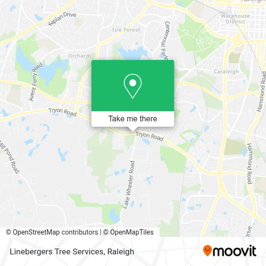 Linebergers Tree Services map