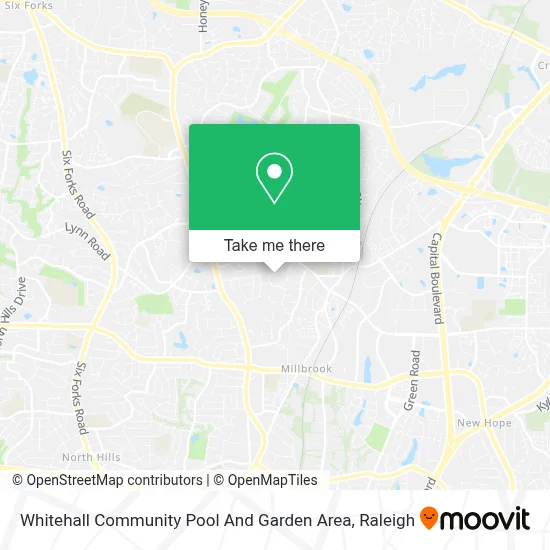 Whitehall Community Pool And Garden Area map