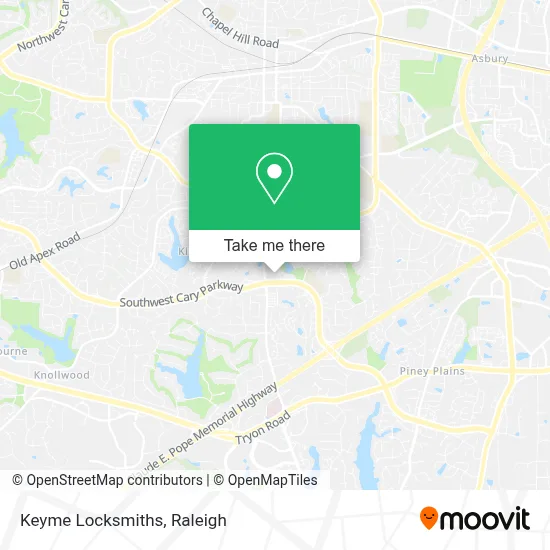 Keyme Locksmiths map