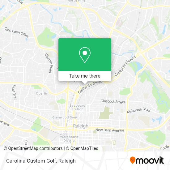 Carolina Custom Golf map