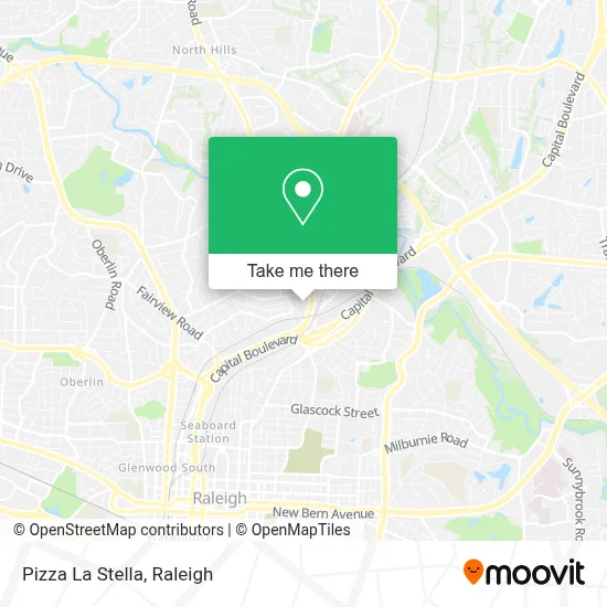 Pizza La Stella map