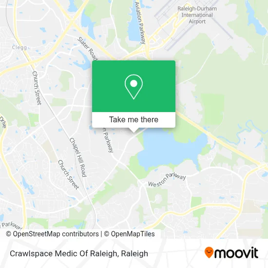 Crawlspace Medic Of Raleigh map