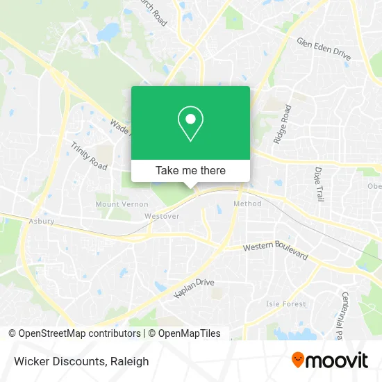 Wicker Discounts map