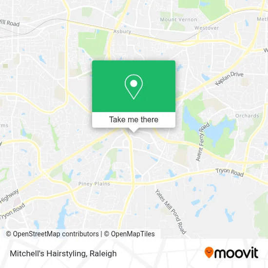 Mitchell's Hairstyling map