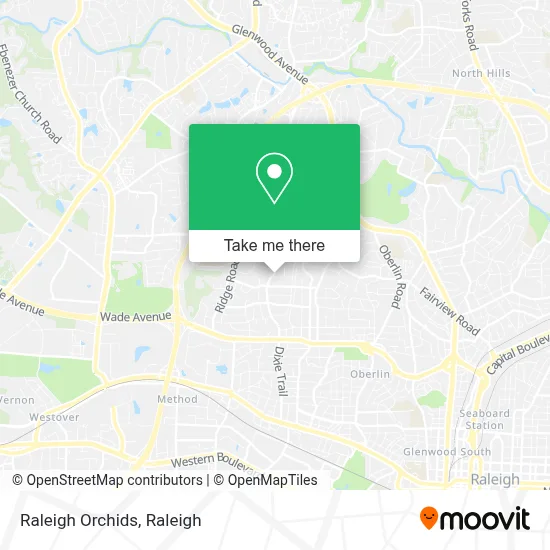 Raleigh Orchids map