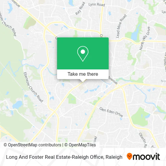 Long And Foster Real Estate-Raleigh Office map