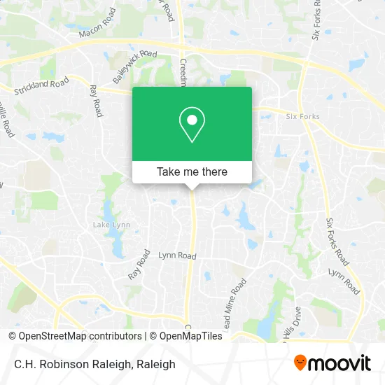 C.H. Robinson Raleigh map